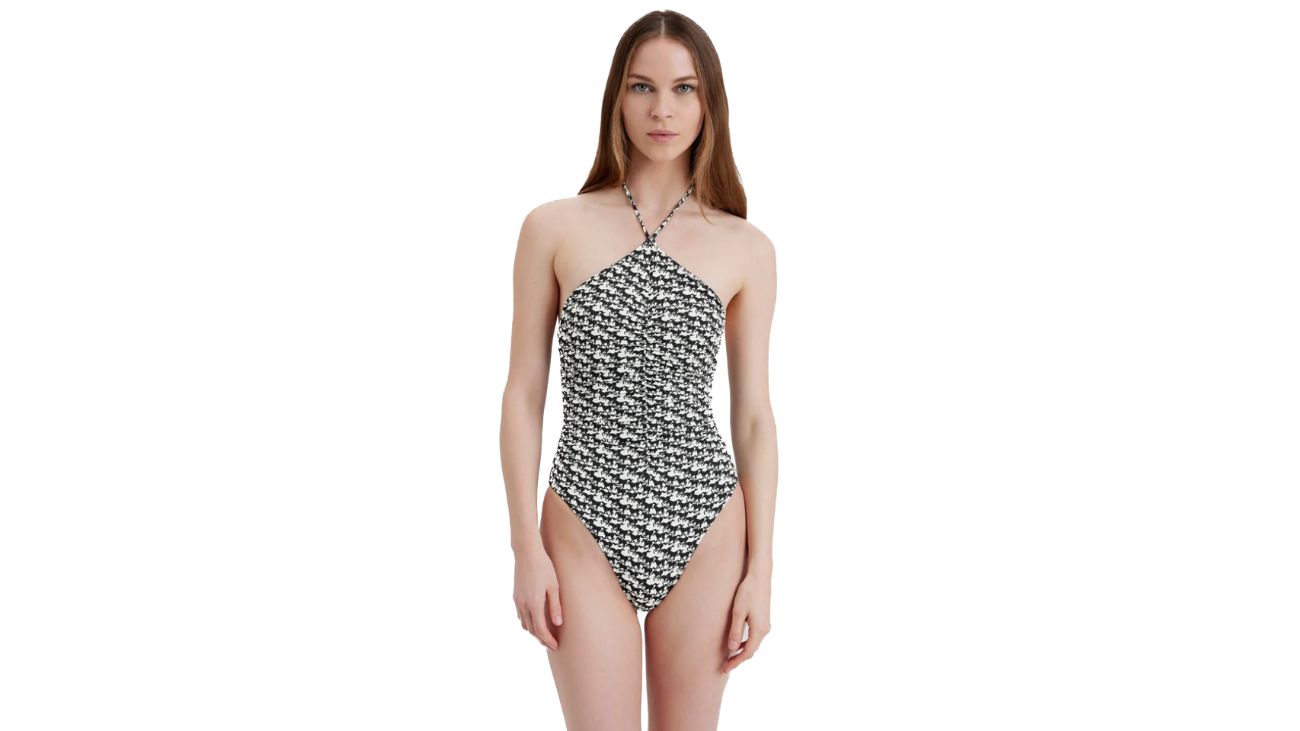 one-piece halter